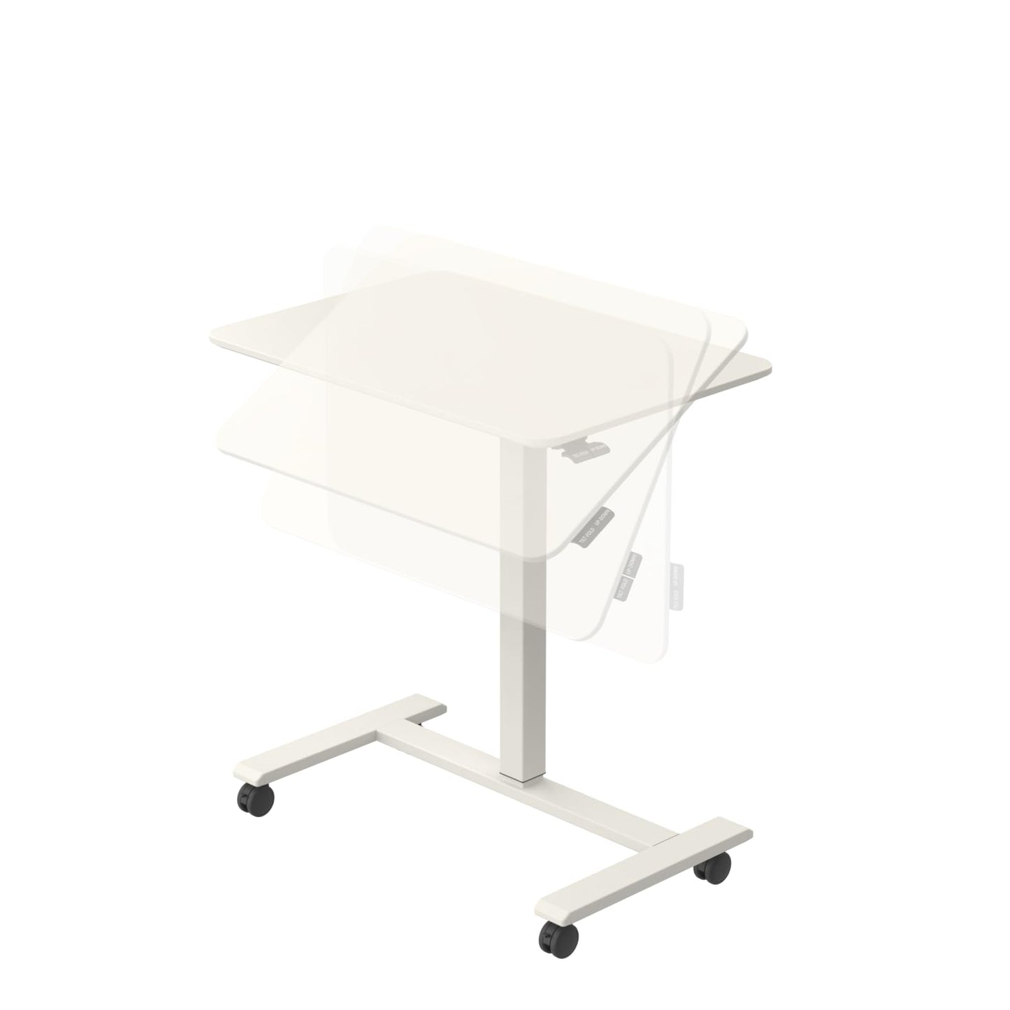 TopJob ANYDESK FOLD standing desk, portable, foldable, lockable wheels.
