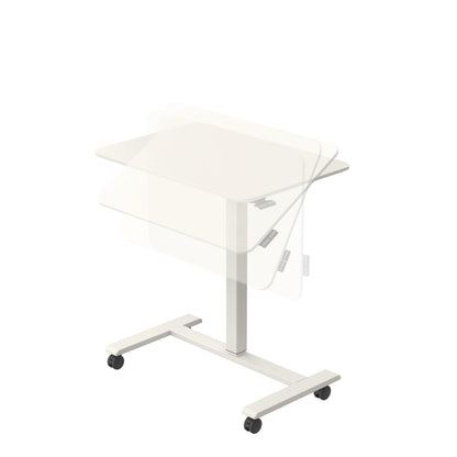 TopJob ANYDESK FOLD standing desk, portable, foldable, lockable wheels.