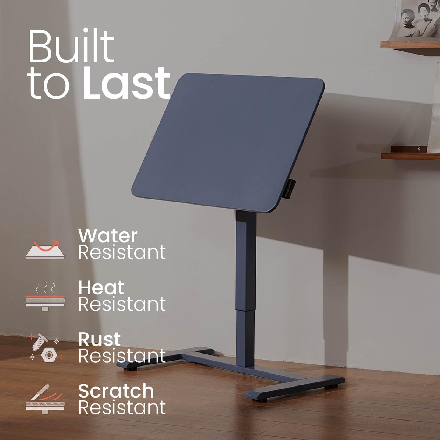 TopJob ANYDESK FOLD desk, rolling stand desk for home, bedside or kitchen use.