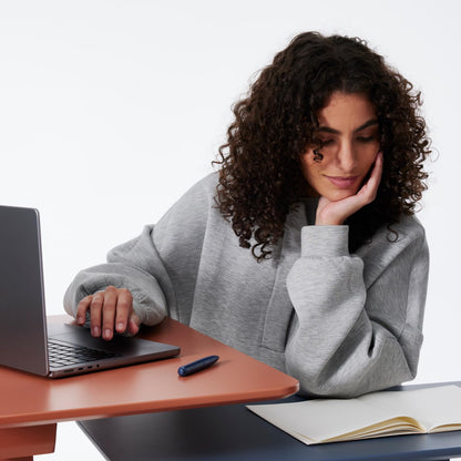 TopJob ANYDESK NEST mobile standing desk, portable, hidden wheels, multi-use table.
